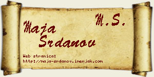 Maja Srdanov vizit kartica